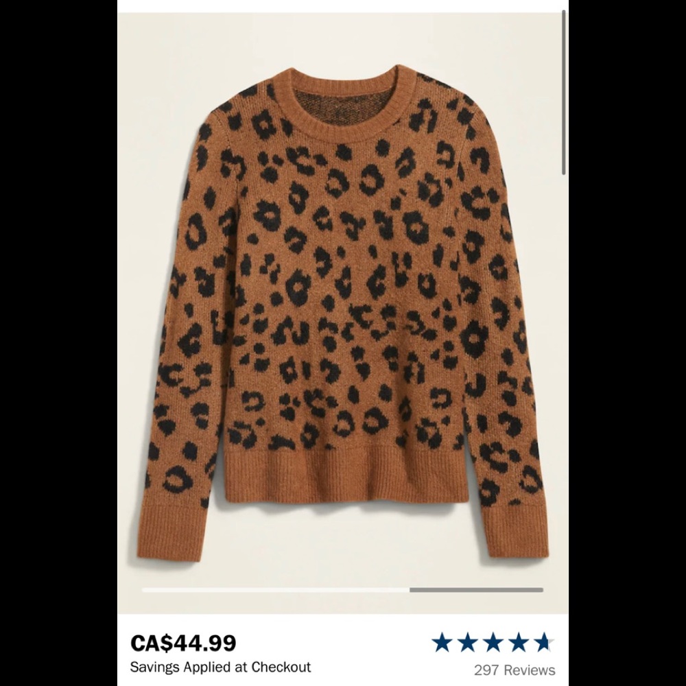 SOLD- Cozy Leopard Sweater